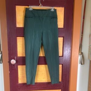 Betabrand Forest Green Ankle Pants